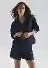 Picture of Carlia Mavi Edition Keten Karışımlı Rinse Gömlek